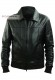 Leather jacket for men model GeorgeNeck Bomber 