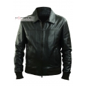 Leather jacket for men model GeorgeNeck Bomber 