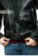 Worn Chiodo Varian black genuine leather Dopers jacket