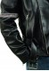 Nail Varian black jacket in genuine leather Dopers sleeve