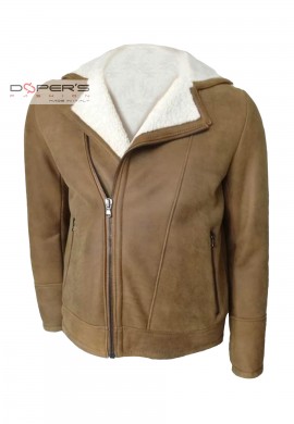 Nail front suede shearling coat Ralph Dopers