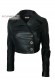 Double breasted leather biker jacket Ilary Dopers