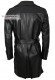 Back photo of the Bruce Dopers long trench coat in genuine leather