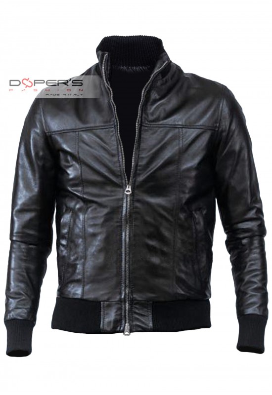 Front photo of the George x100 Doper'S leather bomber jacket