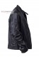 Side photo of the George x45 Doper'S black leather jacket