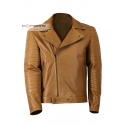 Front photo of the Jack Doper'S genuine leather jacket in tan colour