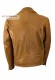 Back photo of the Jack Doper'S genuine leather jacket in tan colour
