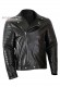 Front photo of the Jack Doper'S black genuine leather jacket