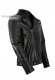 Side photo of the Jack Doper'S black genuine leather jacket