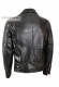 Back photo of the Jack Doper'S black genuine leather jacket