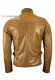Back photo of the Raf Doper'S tan leather jacket