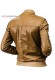 Back photo of the Zac Doper'S tan leather jacket