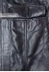 Detailed photo of the open external pocket of the Xander Doper's genuine leather vest