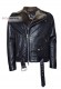Front photo of the Stephen Doper'S genuine leather Shearling jacket