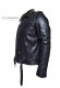 Foto laterale del Chiodo in vera pelle giubbotto shearling Stephen Doper'S