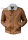 Front photo of the Enzo Doper'S buttoned leather shearling jacket