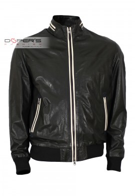Front photo of the Prescott Doper'S genuine leather jacket