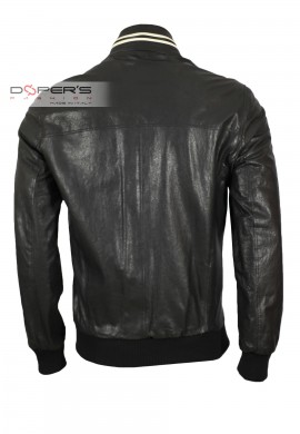 Front photo of the Prescott Doper'S genuine leather jacket