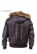 Back photo of the Bomber Bear Doper'S genuine leather jacket