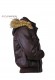 Side photo of the Bomber Bear Doper'S genuine leather jacket