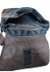Interior of the Barry Doper'S genuine leather shoulder bag for men in dark brown