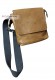 Side photo of the Barry Doper'S men's genuine leather shoulder bag in tan colour