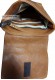 Interior of the Barry Doper'S men's genuine leather shoulder bag in tan colour