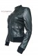 Side photo of the Desirè Doper'S women's leather bomber jacket