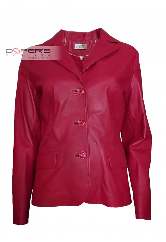 Front photo of the Connie Doper'S Women's Blazer Leather Jacket