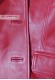 Connie Doper'S Women's Blazer Red Leather Jacket Buttonholes