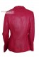 Retro della Giacca in pelle rossa Blazer da donna Connie Doper'S