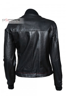 Front photo of the Marbella Doper'S women's leather jacket