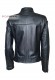 Back photo of the Iris Doper'S women's leather jacket in black