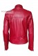 Retro della Giacca in pelle donna Iris Doper'S colore rosso