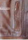 External pocket of the Iris Doper'S women's leather jacket in dark brown
