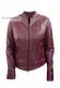 Front photo of Niky Doper'S purple women's leather jacket