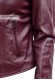 Foto laterale della giacca in pelle donna viola Niky Doper'S