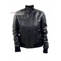 Leather Jacket Woman Model SOLE D100