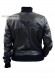 Back photo of the Sole Doper'S women's leather bomber jacket
