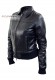Side photo of the Sole Doper'S women's leather jacket