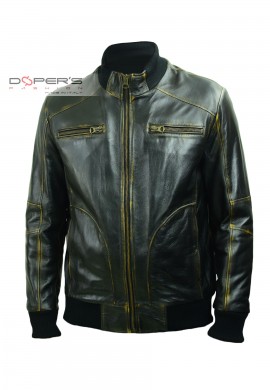 Leather jacket for men model Pitt