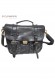 Front photo of the Torino model men's shoulder bag Black color