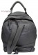Back photo of the Vintage Florence model backpack grey color