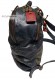 Side photo of the Vintage Florence model backpack black color