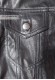 Closed pocket of Men's leather jacket Elvis model