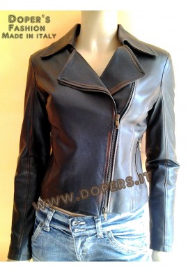 Leather jacket for women, model chiodo NICKY