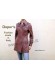 Leather jacket for women, model Elisea