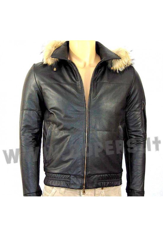 Genuine leather jacket for men model Bomber George CAP16