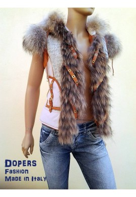 Leather coat model Marika