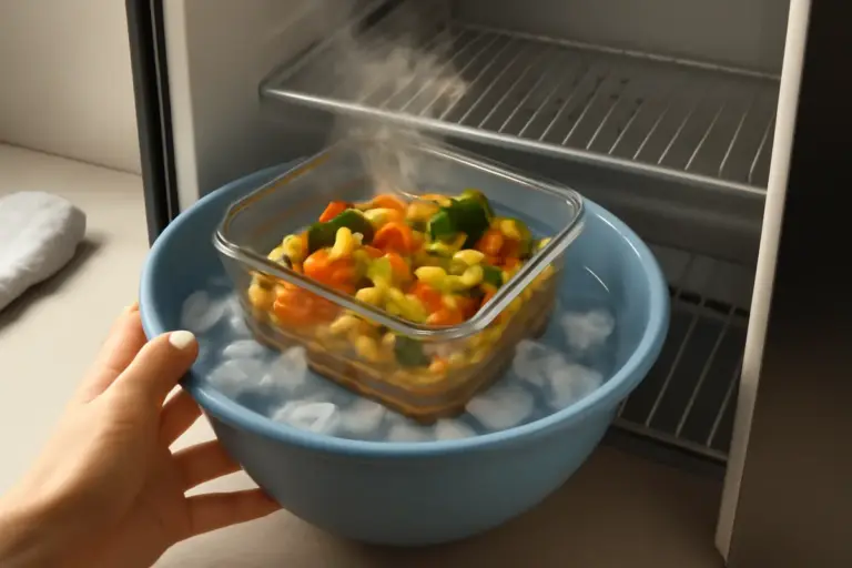Raffreddamento rapido degli alimenti cotti: perché è fondamentale e come si fa in casa senza abbattitore